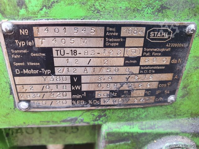 Kettingtakels - 14 stuks DEMAG / STAHL / LIFTKET 2 ton/1 ton / 500 / 250 / 160 / 125 kg.