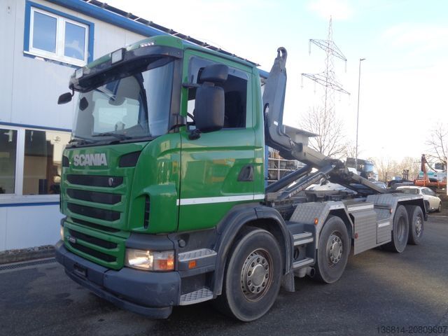 Kroghejselastbil SCANIA G420 8x2 Hiab Abroller Retarder Klima