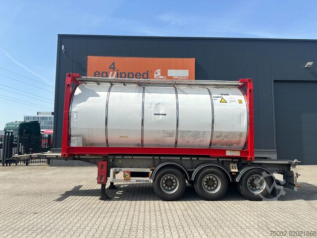 Konténerszállítás Van Hool 20FT/30FT ADR CHASSIS + 20FT TANKCONTAINER 25.0...