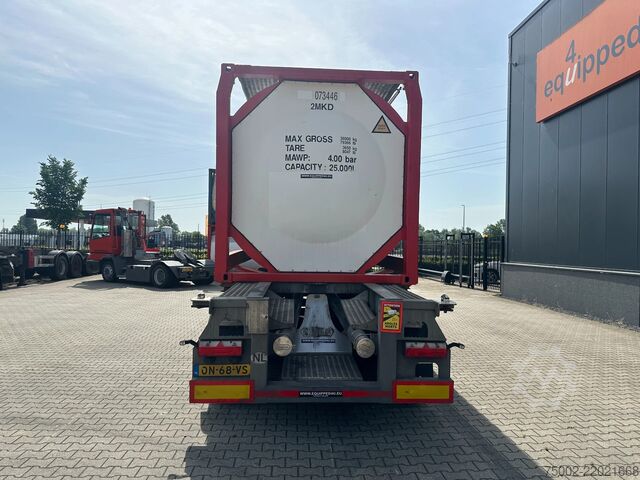 Konténerszállítás Van Hool 20FT/30FT ADR CHASSIS + 20FT TANKCONTAINER 25.0...
