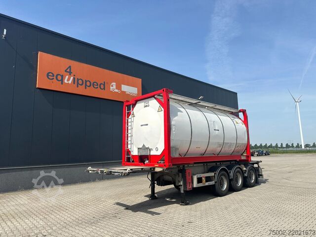 Tartály Van Hool 20FT/30FT ADR CHASSIS + 20FT TANKCONTAINER 25.0...