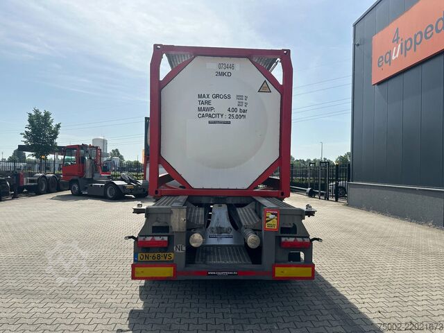 Tartály Van Hool 20FT/30FT ADR CHASSIS + 20FT TANKCONTAINER 25.0...