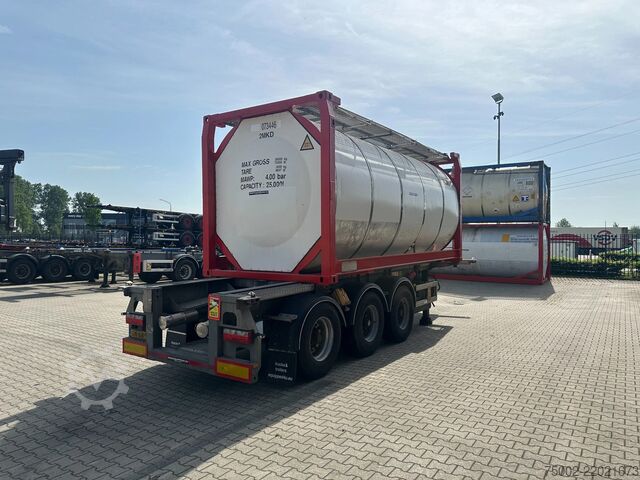 Tartály Van Hool 20FT/30FT ADR CHASSIS + 20FT TANKCONTAINER 25.0...