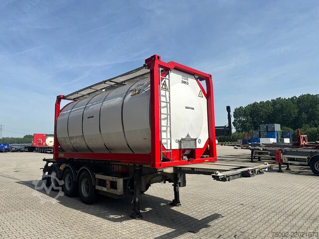 Tartály Van Hool 20FT/30FT ADR CHASSIS + 20FT TANKCONTAINER 25.0...