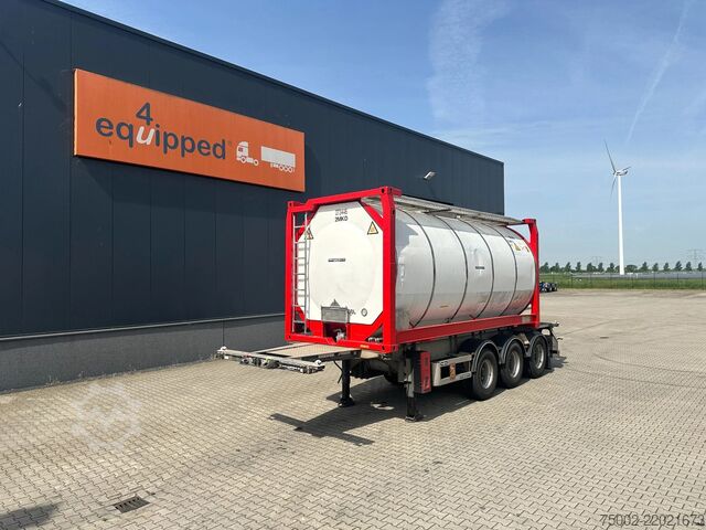Tartály Van Hool 20FT/30FT ADR CHASSIS + 20FT TANKCONTAINER 25.0...