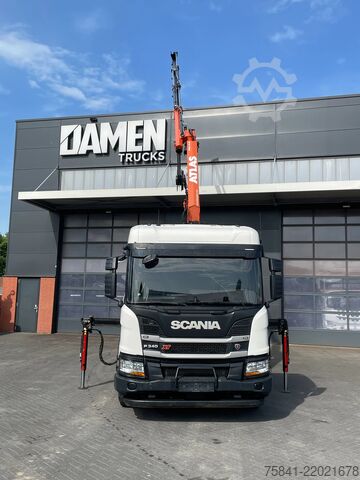 Ciężarówka z dźwigiem Scania P340 P340 XT Atlas 96.3E - A3L laadkraan + VDL ...