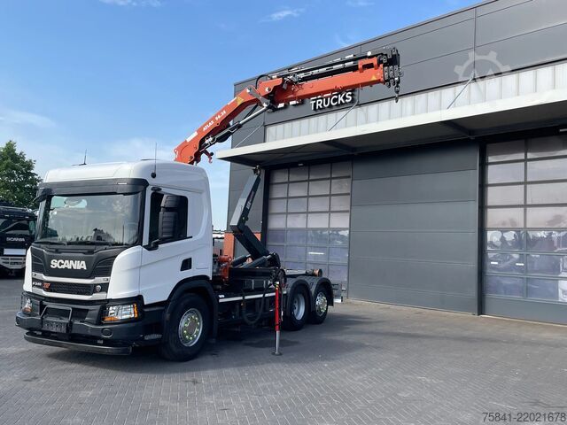 Camião-grua Scania P340 P340 XT Atlas 96.3E - A3L laadkraan + VDL ...