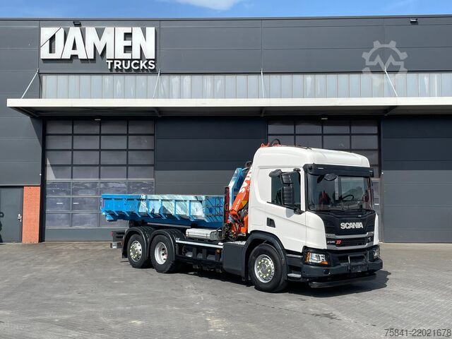 Camião-grua Scania P340 P340 XT Atlas 96.3E - A3L laadkraan + VDL ...