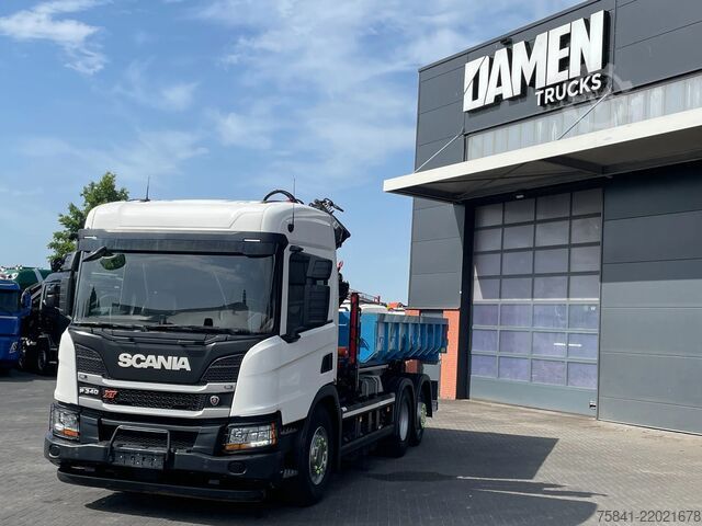 Camião-grua Scania P340 P340 XT Atlas 96.3E - A3L laadkraan + VDL ...