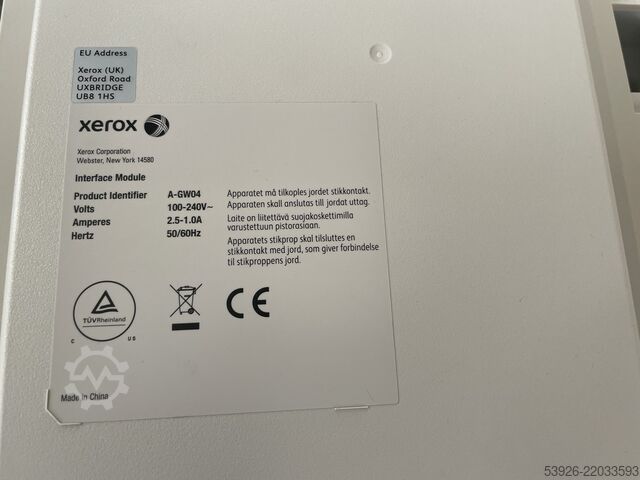 Digitale drukmachine Xerox Versant 3100 incl. Fiery, paper deck, 2x stacker