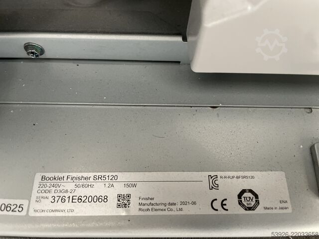 Digital trykmaskine Ricoh Pro 8320 incl. booklet finisher, Trimmer TR5050, Vacuum Feed