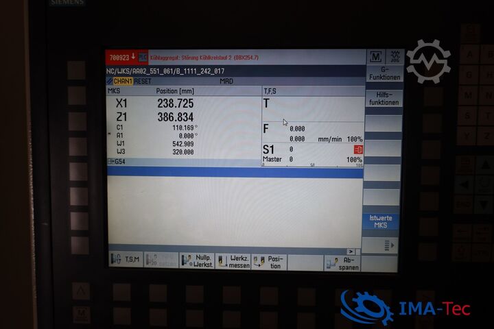 CNC Draaibank J.G. WEISSER SÖHNE Werkzeugmaschinenfab UNIVERTOR AS90/400R RT