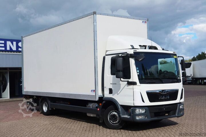 βαλίτσα MAN TGL 12.250 Bakwagen + Laadklep DHollandia 2000 kg