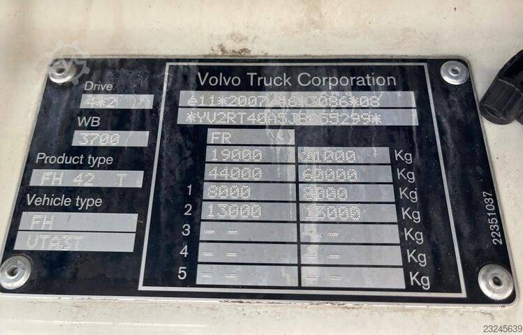 Volvo FH 500 YV2RT40A5JB855299 EURO 6, PTO hidrolik sistemi, frigo (soğutucu ünite), TÜV (Muayene) g Volvo FH 500  YV2RT40A5JB855299   EURO 6, PTO Hydraul...