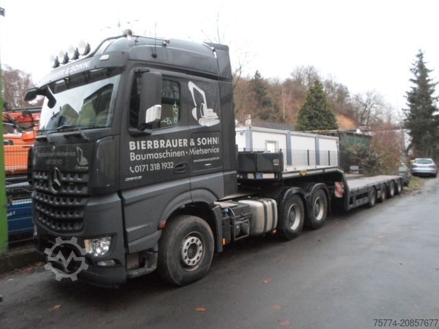 Standard tractor unit MERCEDES-BENZ 2663LS/ Broshuis 4 Achser/ Teletieflader