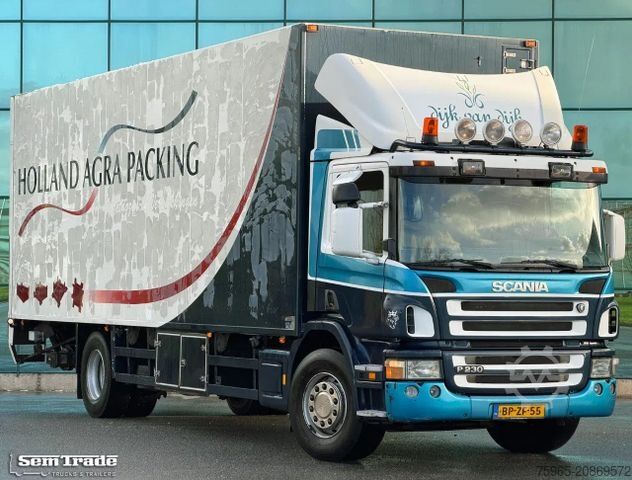 Skříňový nákladní automobil SCANIA P230 EURO 3 AIRCO MANUAL GEARBOX VAN BEURDEN ISO