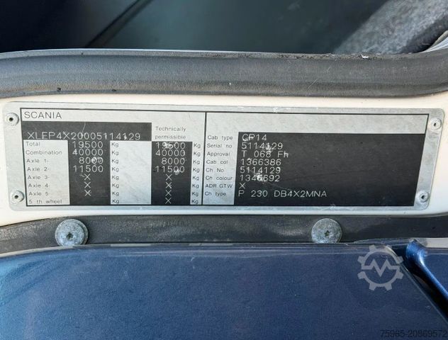 Skříňový nákladní automobil SCANIA P230 EURO 3 AIRCO MANUAL GEARBOX VAN BEURDEN ISO