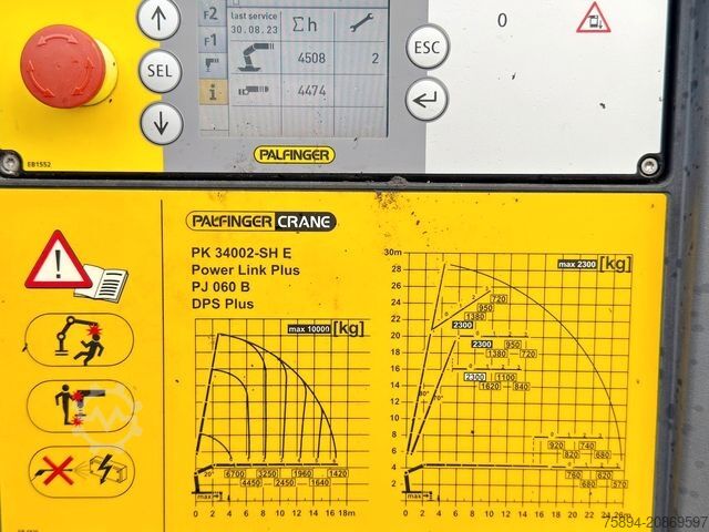 Autokran MERCEDES-BENZ ACTROS 2545 * PK 34002 - SH +JIB /FUNK* 6x2