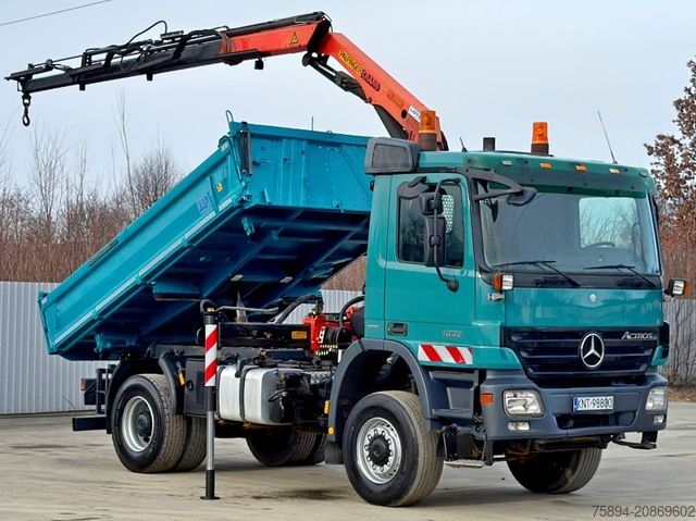 Kiepwagen MERCEDES-BENZ ACTROS 1832 * KIPPER 4,00 m + PK 9501 * 4x4
