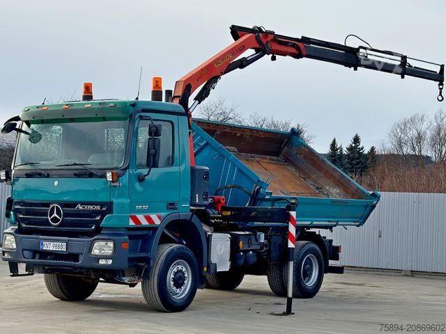 Kiepwagen MERCEDES-BENZ ACTROS 1832 * KIPPER 4,00 m + PK 9501 * 4x4
