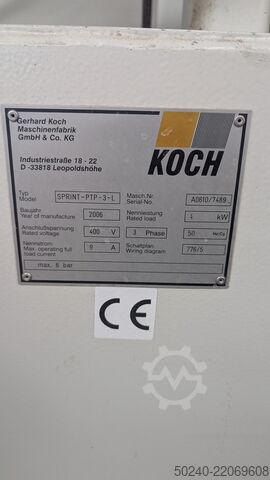 Mašina za bušenje tiplova Koch Sprint PTP3-L