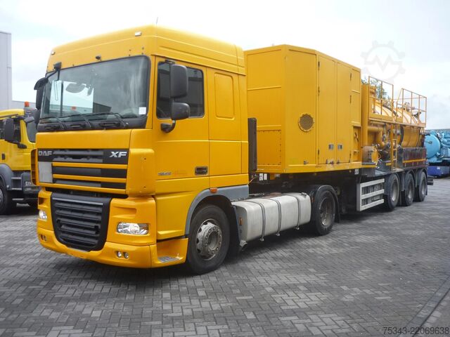Όχημα αναρρόφησης DAF XF 410 ROC 16.30 Droge stoffen oplegger