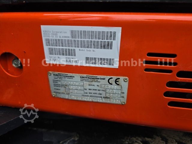 Minibagger KUBOTA KX 080 / Lehnhoff MS08 / Klima / D-Maschine