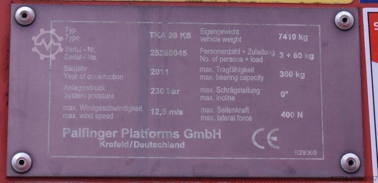 Vrachtwagenhoogwerker Palfinger TKA 28 KS Bison