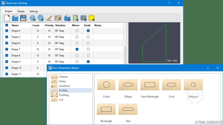 Bearbejdningscenter CNC-ROUTER DMA-BudgeCraft Nesting Professional