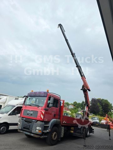 Ladbil med lad MAN TGA 26.480 / 6X4 / Palfinger Kran PK 36002