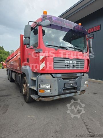 Ladbil med lad MAN TGA 26.480 / 6X4 / Palfinger Kran PK 36002
