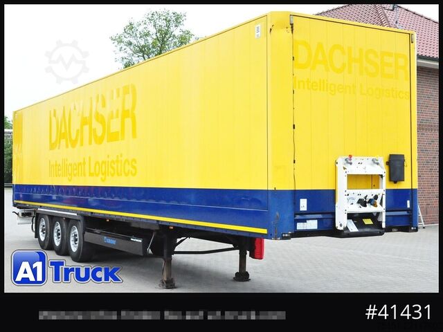 Box-semitrailer KRONE SDK 27, Koffer, Doppelstock, 386.424km
