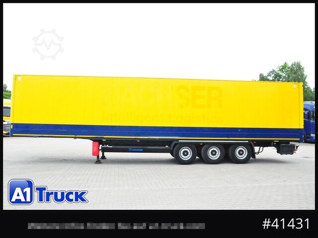 Box-semitrailer KRONE SDK 27, Koffer, Doppelstock, 386.424km