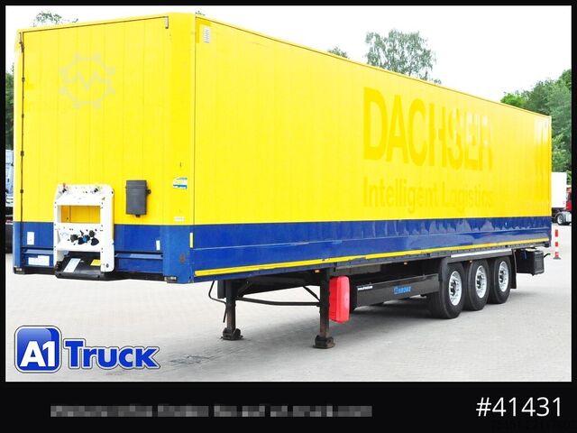 Box-semitrailer KRONE SDK 27, Koffer, Doppelstock, 386.424km