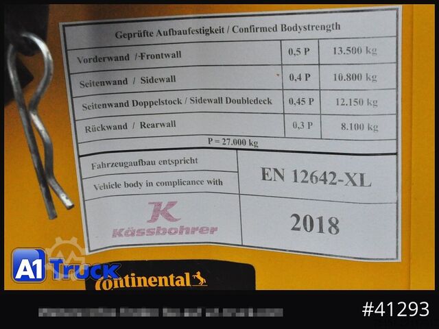 Åben sættevogn med presenning KRONE ME, Mega, Hubdach, Code XL, 1 Vorbesitzer