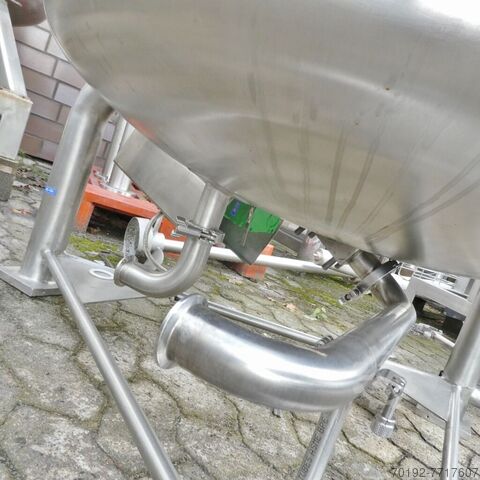 400 liter verwarmbaar/koelbaar drukvat van V4A met magnetisch roerwerk  