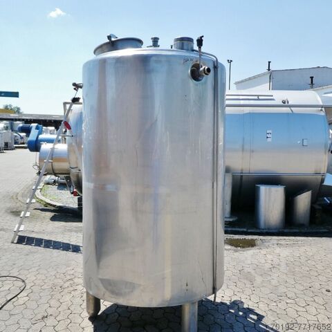1500 liter verwarmbare/koelbare druktank van V2A  