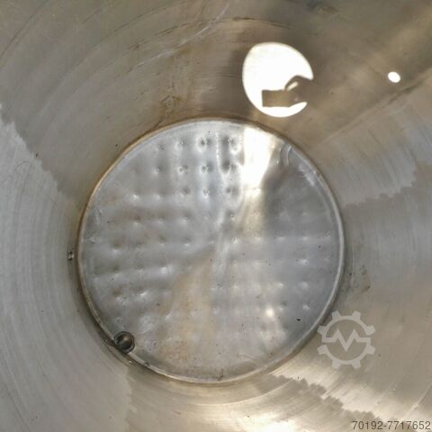 1500 liter verwarmbare/koelbare druktank van V2A  