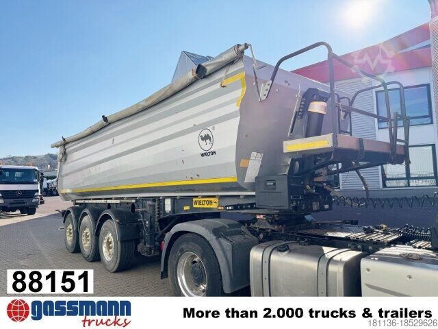 Kippers oplegger Wielton NW-3, Liftachse, Stahlmulde ca. 26m³