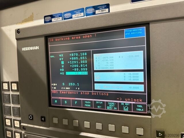 Horisontell borr- och fräsmaskin Union KCU-130