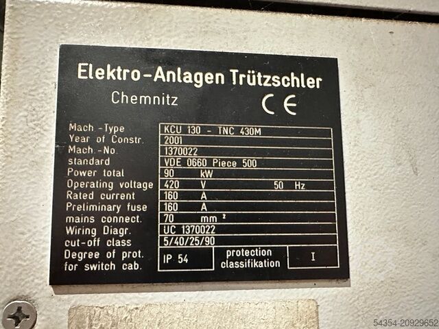 Horisontell borr- och fräsmaskin Union KCU-130