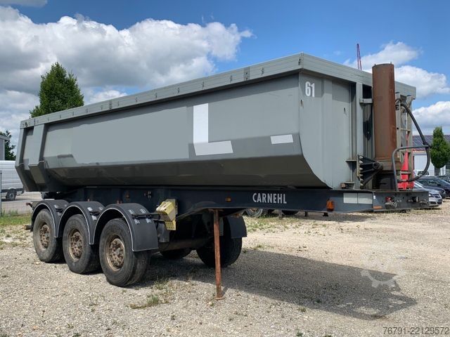 Tippsemitrailer CARNEHL CHKS/AH_ Alu Rundmulde_ Stahl Rahmen_ 4.700 kg