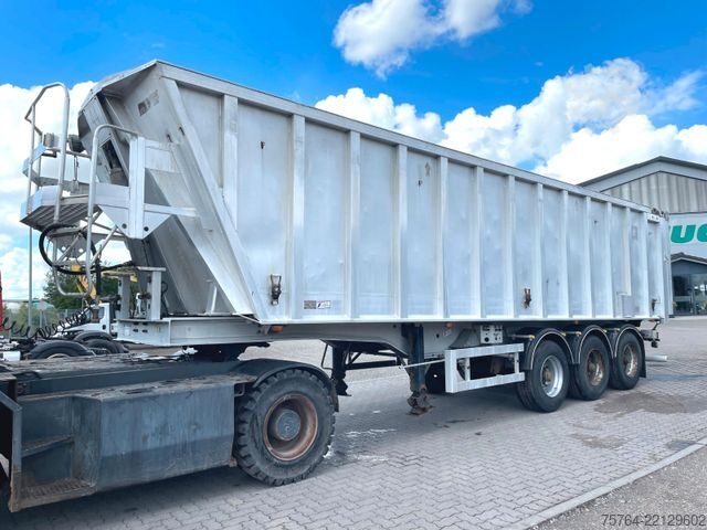Semirremolque volquete BENALU ca. 48m³ Kippauflieger / ganz aus Alu / Kombitür