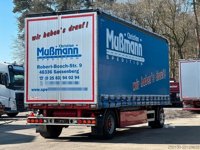 Reboque aberto com lona  Langfeld LPA 18L 7700 Curtainsider mit EDSCHA