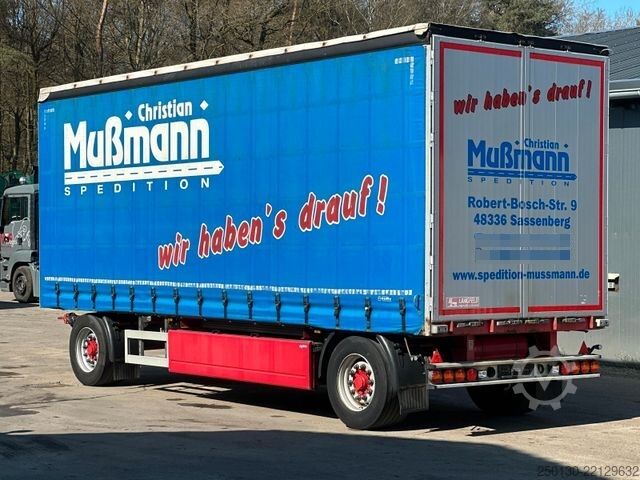 Reboque aberto com lona  Langfeld LPA 18L 7700 Curtainsider mit EDSCHA