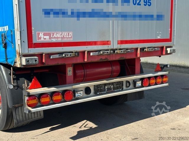 Reboque aberto com lona  Langfeld LPA 18L 7700 Curtainsider mit EDSCHA