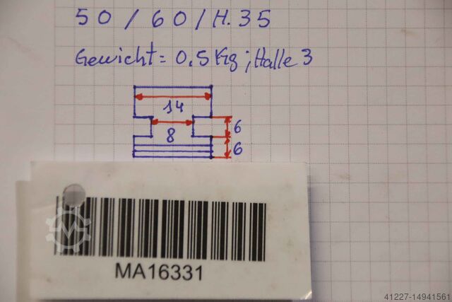 Mandíbulas intercambiáveis Forkardt Breite 14 mm schrägverzahnt