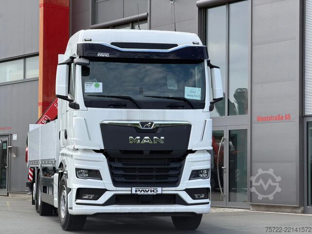 Yükleme platformu MAN TGX 26.520 6x2-4 BL Baustoff-Pritsche FASSI F19...