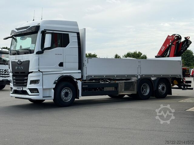 Yükleme platformu MAN TGX 26.520 6x2-4 BL Baustoff-Pritsche FASSI F19...