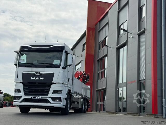 Yükleme platformu MAN TGX 26.520 6x2-4 BL Baustoff-Pritsche FASSI F19...